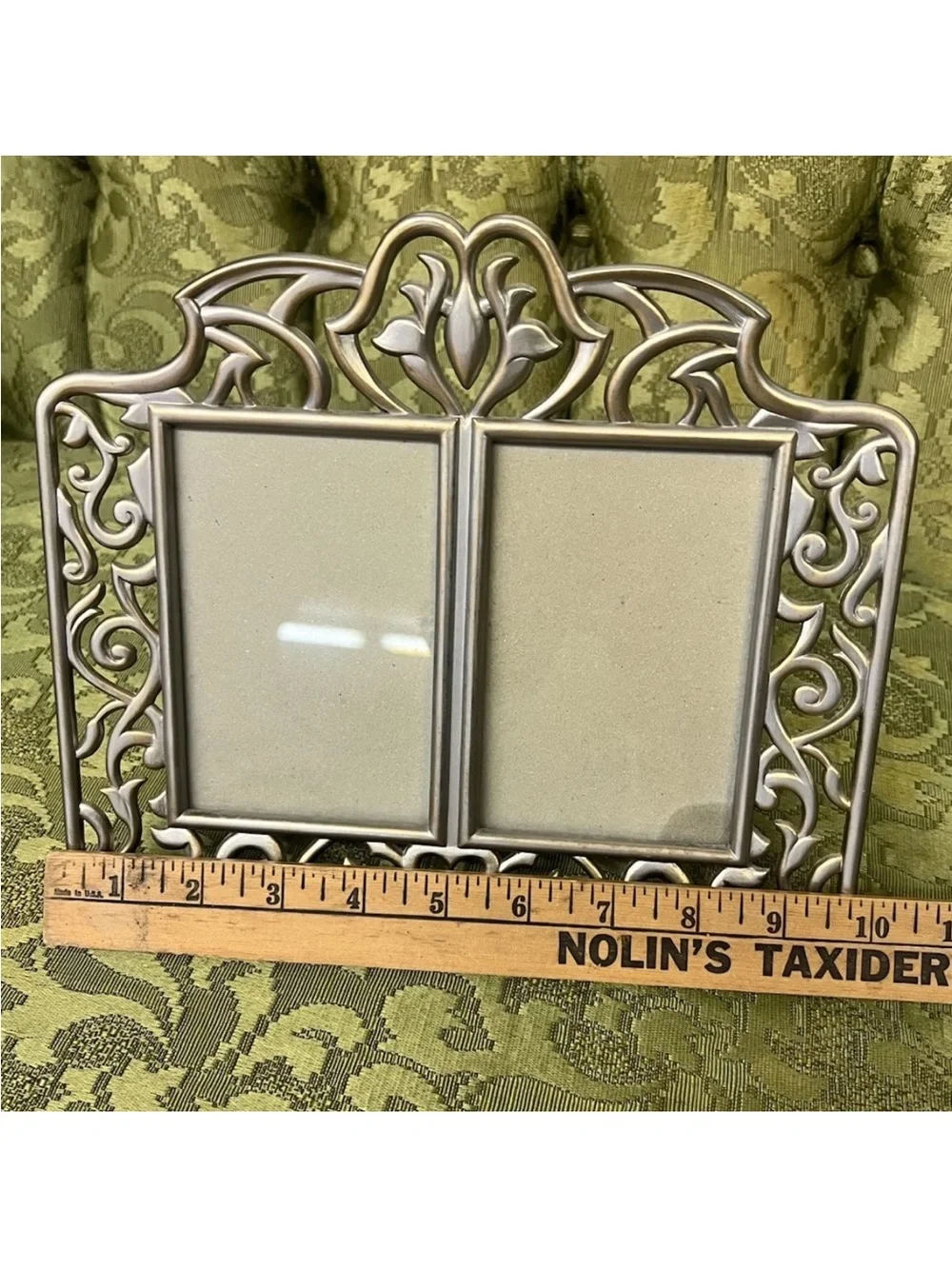 Ornate Double Picture Frame - Gold Holds 2-4x6s